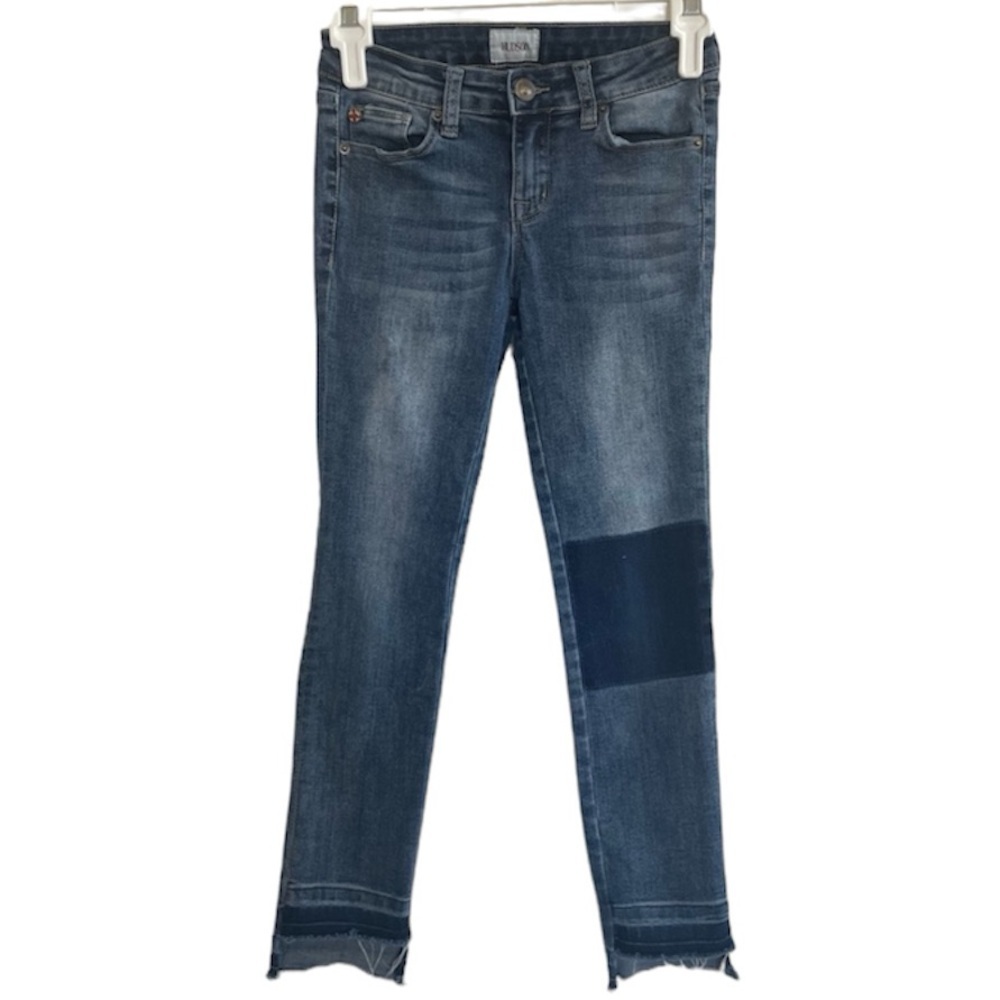 Hudson | Kids skinny jeans stretchy factory frayed and patched size 12